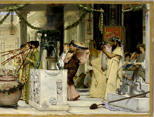 'The vintage festival' -  Lawrence Alma Tadema  a celebaration procession