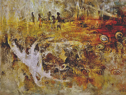 Xiaoping Zhou-Dream Of Land-125-x-165-cm