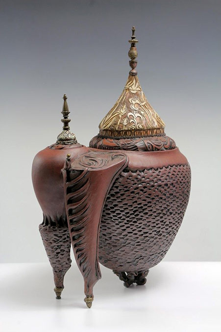 Carol Wedemeyer arabesque pottery jars