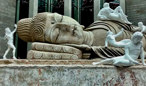 Reclining-Buddha-statue NGV