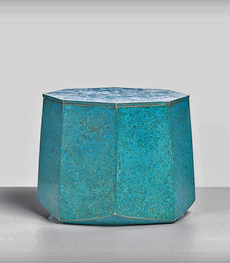 Koji Hatakeyama bronze box turquoise colour