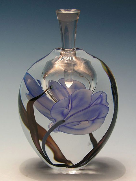 Richard Satava Art Glass Vintage Perfume Bottle