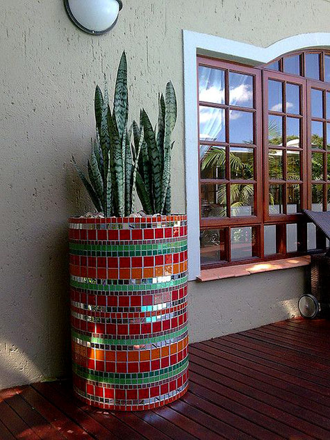 Mosaic floor vase with cacti Badec-Bros-Deco-on-Flickr