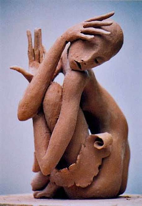 Georges-Saulterre clay sculpture