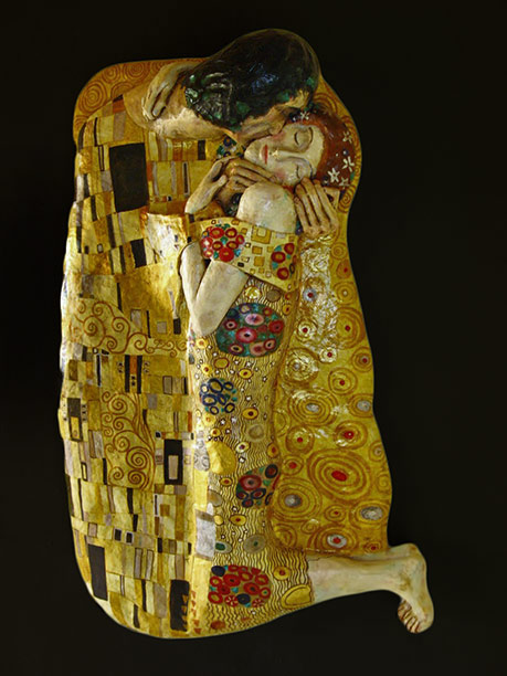 Mauricio Perez Klimt in gold