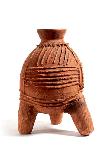 Nigerian, Culture Bura Ocher Terracotta Jar