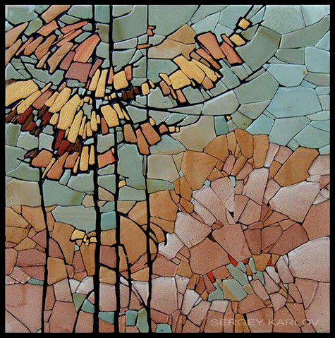 Stone mosaic landscape - Sergey Karlov
