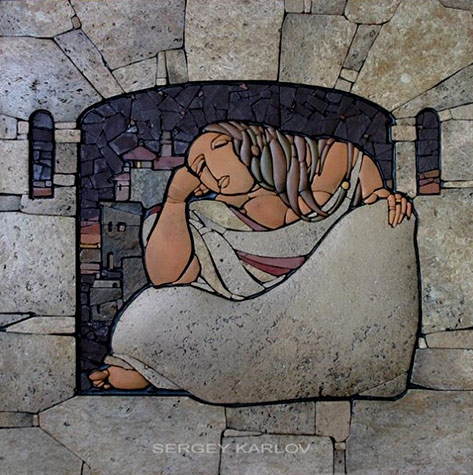 Nostalgia Stone mosaic by Sergey Karlov