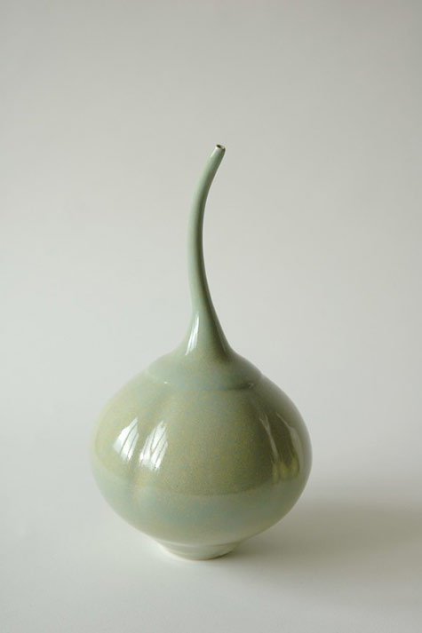 Vivienne-Foley green melon ceramic vessel