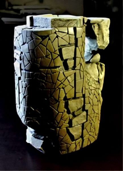 Stone mosaic vessel - Sergey Karlov