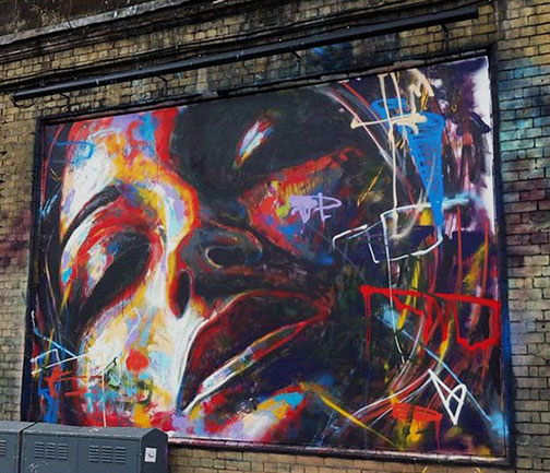 David-Walker,-London female face close up wall art