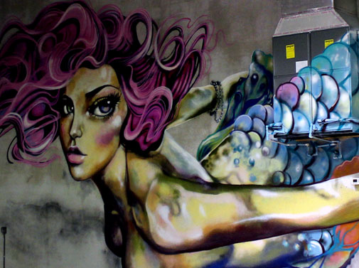 Peruvian artist Diana Contreras aka didi mural
