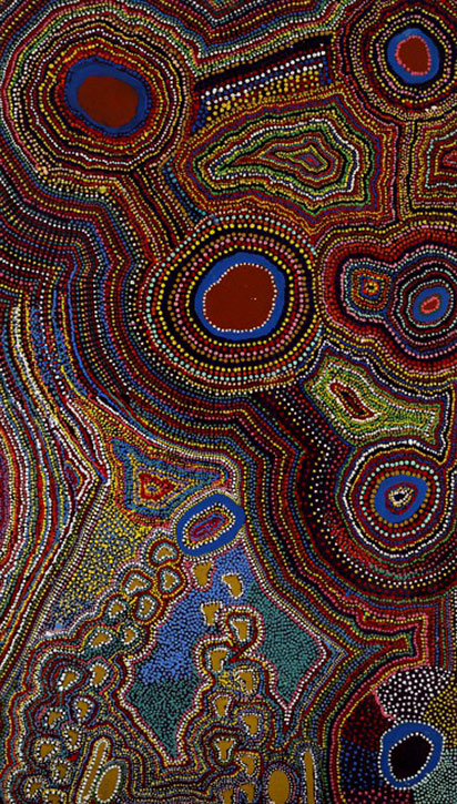 Estelle Hogan - 1999 Minyma Tjuta Aboriginal art painting -- Hood Museum of Art, Dartmouth College