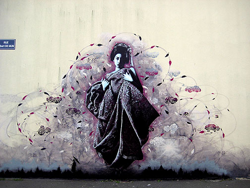 Fin+Dac+Brest,+France geisha wall art