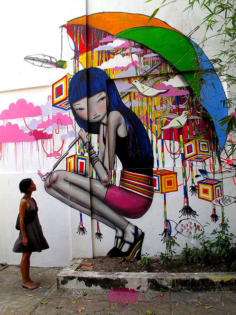 Ho Chi Minh City,-VietNam, wall art-2011