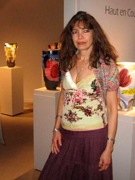 Ingrid Saag at an exhibition