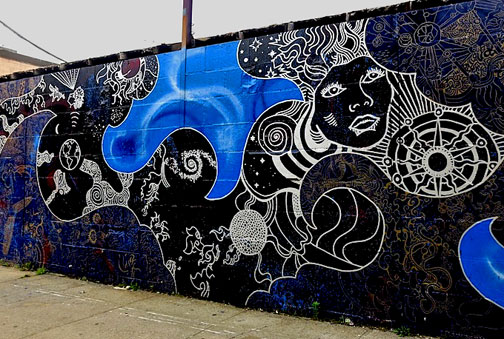 Joshua Gabriel mural wall art Brooklyn NYC