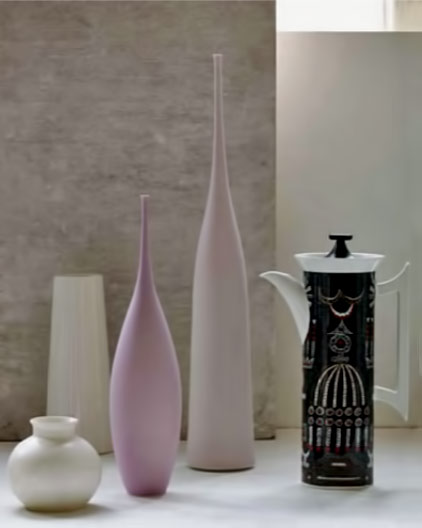 Contemporary and vintage porcelain wares