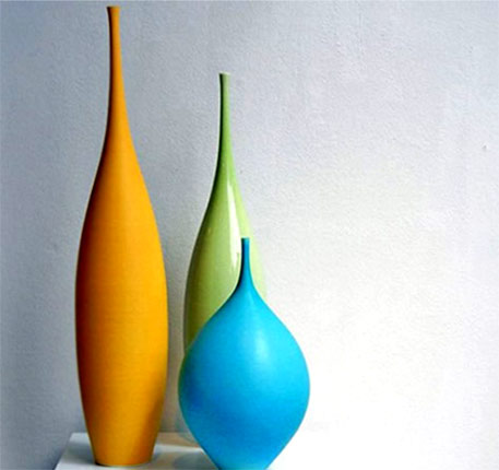 Sophie-Cook ceramic contemporary vases by three