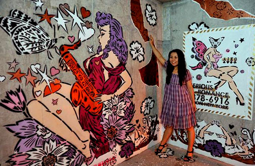 Lady Aiko-pop-art-mural