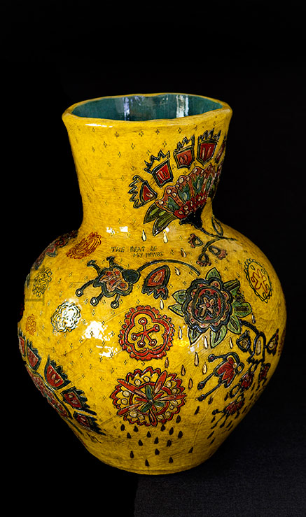 South African ceramic vase by Lucinda Mudge