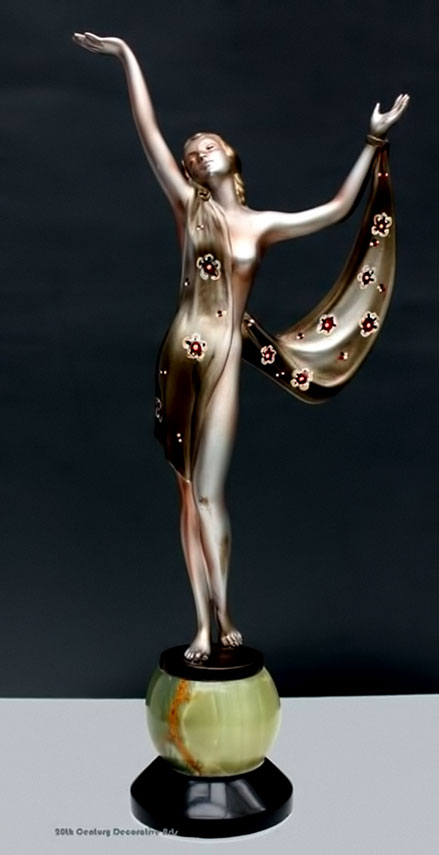 Art Deco bronze figurine