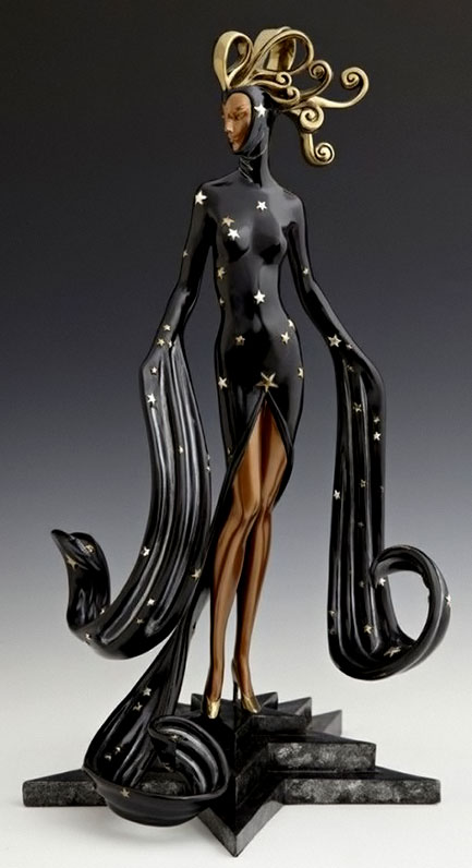 Erte sculpture Bal Tabarin-Art-Deco figurine