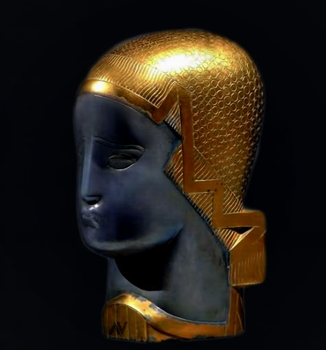 Joseph Csaky art deco sculpture head