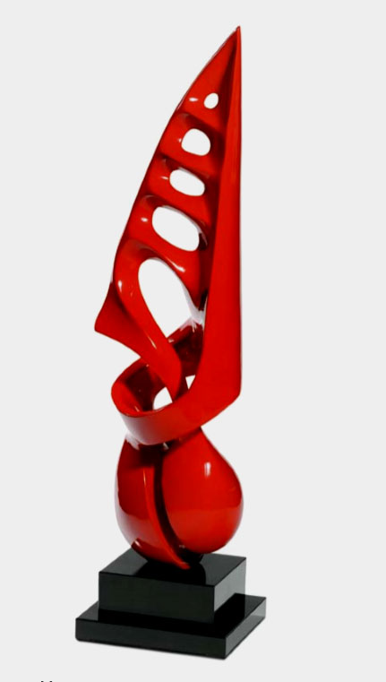 Rafael-Martinez-red-sculpture