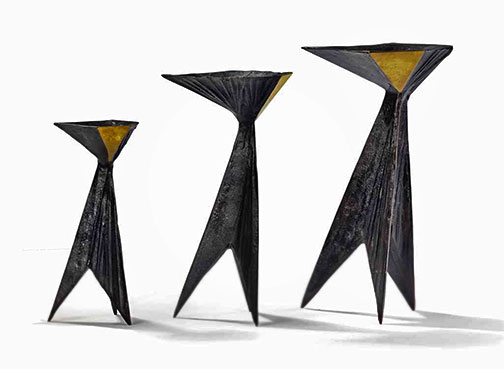 Lynn Chadwick_Three sculptural candle holders