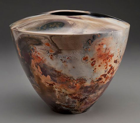 Alex Mandli - Pit fired pottery (White earthenware clay, burnished, terra siggliata)