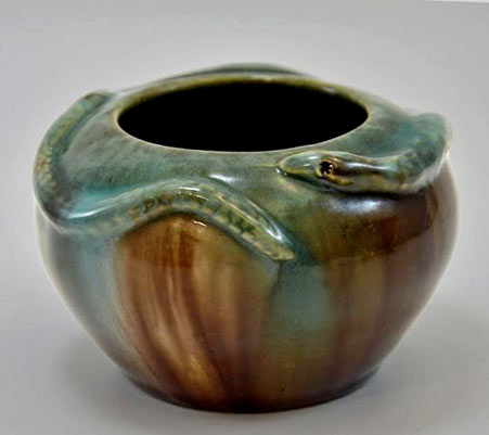 Gabriele Pfister collection -relief snake on pot