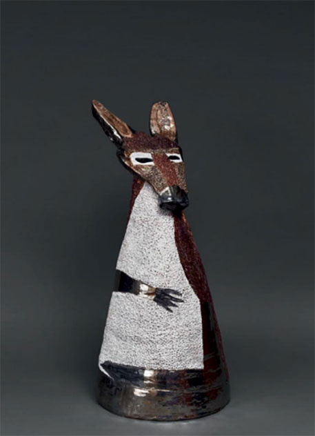 Red Kangaroo 1, Earthenware, 69 x 32 x 32cm