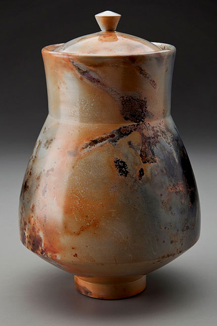 Saggar Fired Pottery urn-Alex Mandli