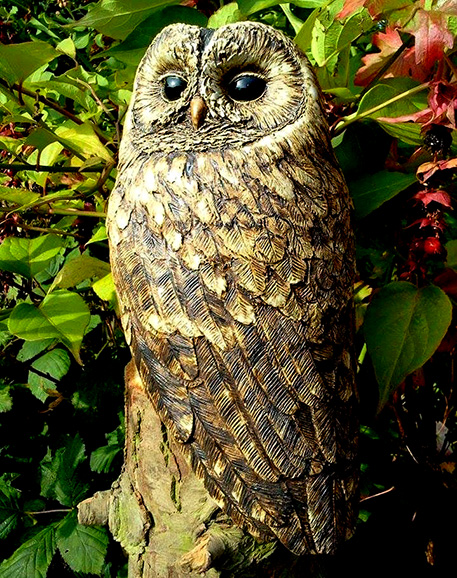 Ceramic sculptrre - Tawny Owl by Lynn Hazel