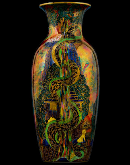 Tree Serpent Flame Fairyland Vase by Wedgwood