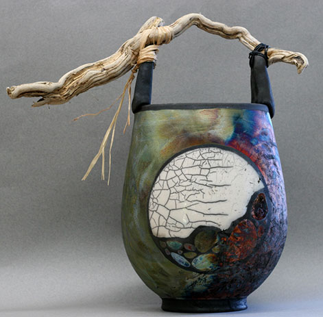 Eclpise basket-Dragonfly Pottery
