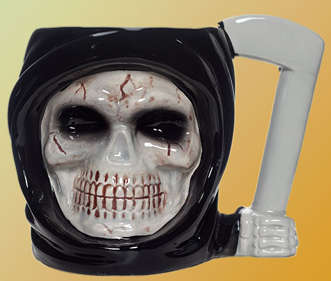 Grim Reaper coffee mug by Sourpuss novelty ware