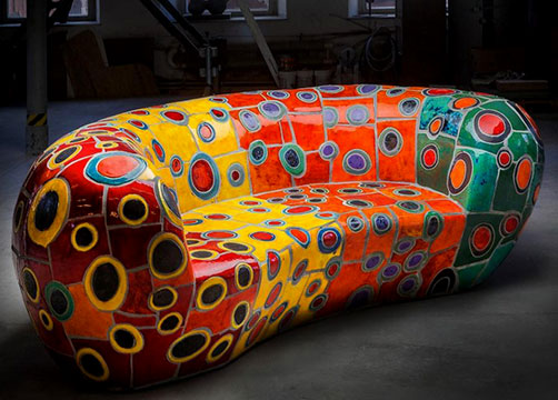 Alexandra Koláčková ceramic sofa