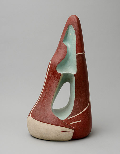 Alexander-Archipenko-Seated-Figure-1938 ceramic sculpture