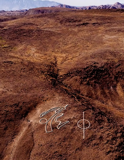 Yucca Valley in the Mojave Desert-Rhythm Of Life and Atlatll geoglyphs-Andrew Rogers