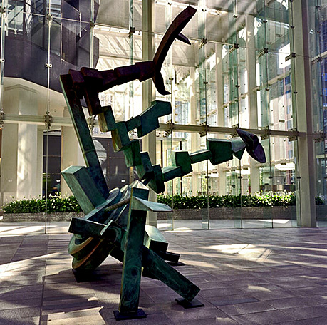 Evolution sculpture Dallas Texas---Andrew Rogers---4m height