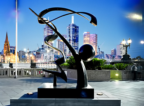 the Rhythms of Life bronze sculpture was a catalyst for Andrew Roger’s global Rhythms of Life land art project