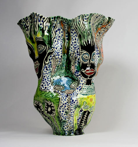 Jenny Orchard pottery vase