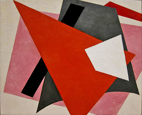 Lyubov Popova,- Painterly Architectonic,-1917 abstract art painting