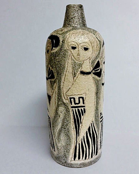 Marcello Fantoni-Ceramic Vase- Five Ladies Italian pottery