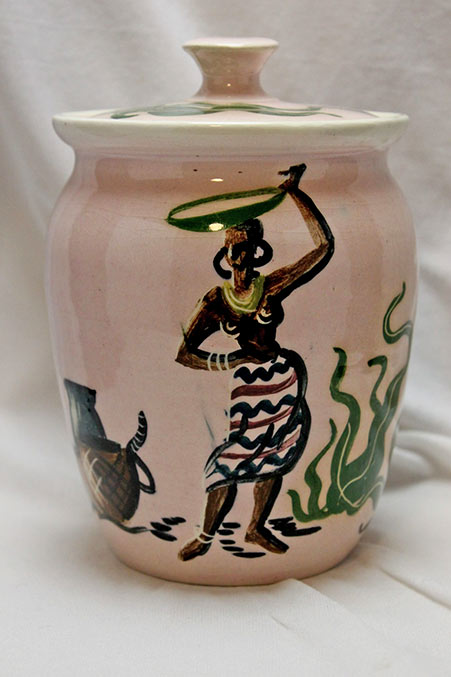 Martin-Boyd-lidded-jar girl with basket