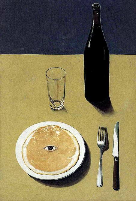 René Magritte,-The Portrait,-1935 still life painting