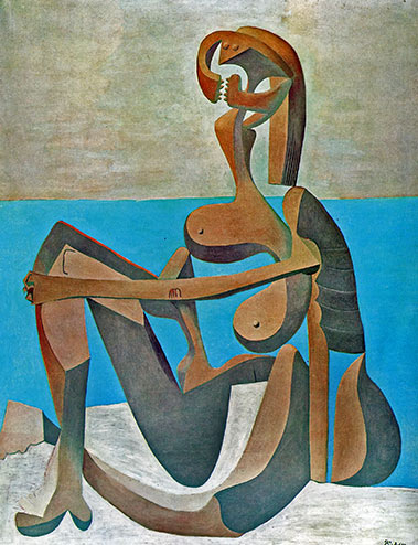 Pablo Picasso Seated-Bather-early-1930