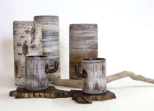 Sophia Clay Art birch ceramics vases and mugs